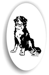 Produktbild von Berner Sennenhund Sticker Aufkleber