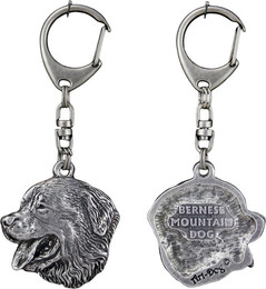 Produktbild von Berner Sennenhund Versilberter Schlüsselanhänger