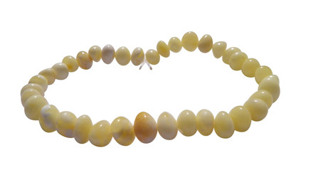 Produktbild von Bernsteinarmband Barock milchig