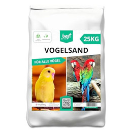 Produktbild von Best for Home Vogelsand Quarzsand für Vogelkäfige - 25 kg