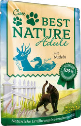 Produktbild von Best Nature Cat Adult Nassfutter Wild, Ente & Nudeln - 32 x 85 g