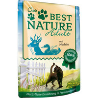 Produktbild von Best Nature Cat Adult Nassfutter Wild, Ente & Nudeln - 32 x 85 g