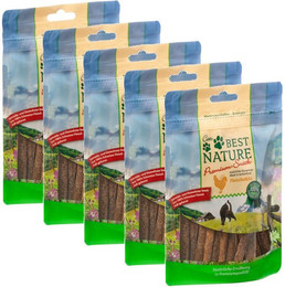 Produktbild von Best Nature Premium Snack für Katzen, 5x 50 g, Hähnchenfleischsticks, 250g