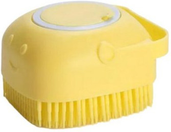 Produktbild von BestGoods Fellpflege Massagebürste mit Shampoo-Spender - 80 g