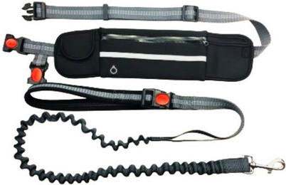Produktbild von BestGoods Joggingleine mit Handytasche und Absorbierungsband