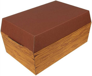 Produktbild von Bestlivings Haustiersarg aus Wellkarton, Größe L, Design Holz