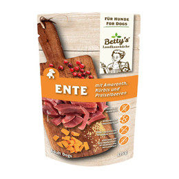 Produktbild von Betty's Landhausküche - Hund - Nassfutter - Ente &amp; Amaranth - Pouch | 10 x 125 g