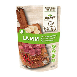 Produktbild von Betty's Landhausküche - Hund - Nassfutter - Lamm &amp; Buchweizen - Pouch | 10 x 125 g