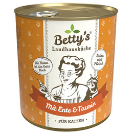 Produktbild von Betty's Landhausküche Ente Katzenfutter - 6 x 800 g