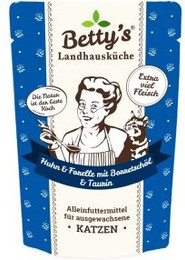 Produktbild von Betty's Landhausküche Frischebeutel Huhn und Forelle mit Borretschöl - 12 x 100 g