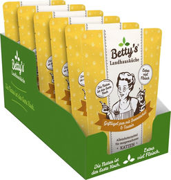 Produktbild von Betty's Landhausküche Frischebeutel Katze Adult Geflügel Pur - 6 x 250 g