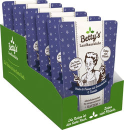 Produktbild von Betty's Landhausküche Frischebeutel Katze Adult Huhn & Fasan mit Borretschöl - 6 x 250 g