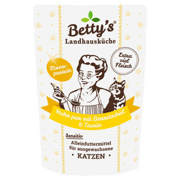 Produktbild von Betty's Landhausküche Huhn pur Katzenfutter - 12 x 100 g