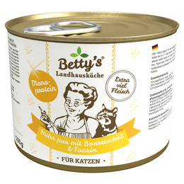 Produktbild von Betty's Landhausküche Huhn pur mit Borretschöl - 6 x 200 g