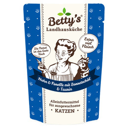 Produktbild von Betty's Landhausküche Huhn und Forelle mit Borretschöl - 12 x 100 g