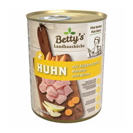 Produktbild von Betty's Landhausküche Hund Nassfutter Huhn & Süßkartoffel - 6 x 400 g