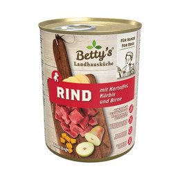 Produktbild von Betty's Landhausküche Hund Nassfutter Rind & Kartoffel - 6 x 400 g