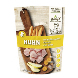 Produktbild von Betty's Landhausküche Hunde Nassfutter Huhn mit Süßkartoffel - 10 x 300 g