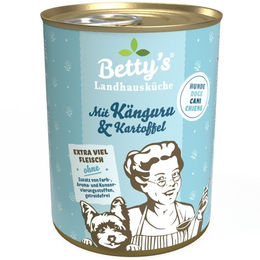 Produktbild von Betty's Landhausküche Hunde Nassfutter Känguru & Kartoffel - 6 x 400 g