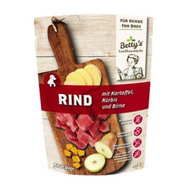 Produktbild von Betty's Landhausküche Hunde Nassfutter Rind mit Kartoffel - 10 x 300 g