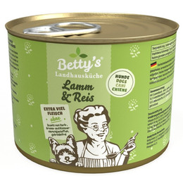 Produktbild von Betty's Landhausküche Hundefutter Lamm & Reis - 6 x 200 g