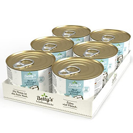 Produktbild von Betty's Landhausküche Hundefutter Pferd mit Kartoffel & Distelöl - 6 x 200 g