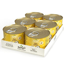 Produktbild von Betty's Landhausküche Hundefutter Pute & Reis - 6 x 200 g
