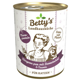 Produktbild von Betty's Landhausküche Känguru Pur Katzenfutter - 6 x 400 g