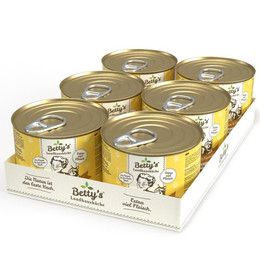 Produktbild von Betty's Landhausküche Katzenfutter Geflügel PUR - 6 x 200 g