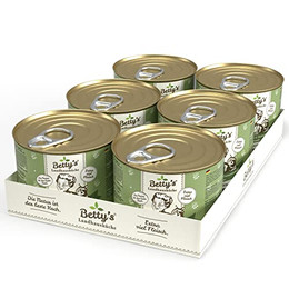 Produktbild von Betty's Landhausküche Katzenfutter Huhn & Kalb - 6 x 200 g