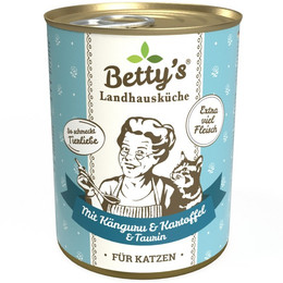 Produktbild von Betty's Landhausküche Katzenfutter Känguru mit Kartoffeln und Geflügel - 6 x 400 g