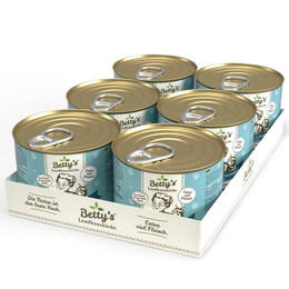 Produktbild von Betty's Landhausküche Katzenfutter Känguru mit Kartoffeln und Geflügel - 6 x 200 g