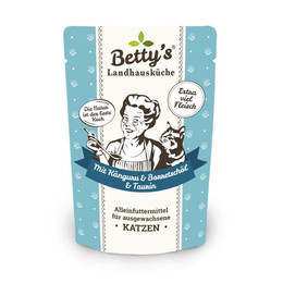 Produktbild von Betty's Landhausküche Katzenfutter Känguru und Geflügel - 12 x 100 g