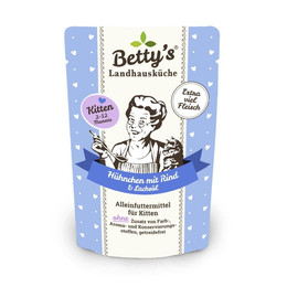 Produktbild von Betty's Landhausküche Kitten Frischebeutel Hühnchen mit Rind - 100 g