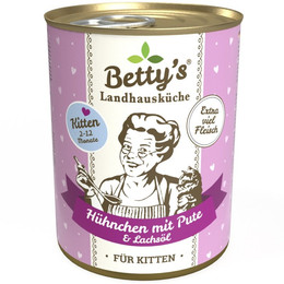 Produktbild von Betty's Landhausküche Kitten Hühnchen mit Pute - 6 x 400 g
