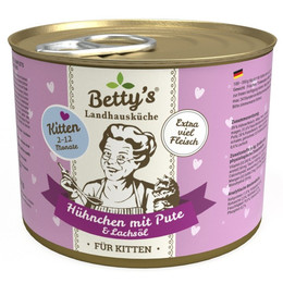 Produktbild von Betty's Landhausküche Kitten Hühnchen mit Pute - 6 x 200 g