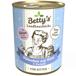 Produktbild von Betty's Landhausküche Kitten Hühnchen mit Rind - 6 x 400 g