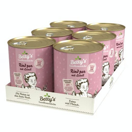Produktbild von Betty's Landhausküche Rind pur mit Leinöl - 6 x 800 g