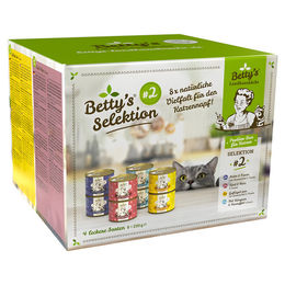 Produktbild von Betty's Landhausküche Selektion Nr.2 Katzen-Nassfutter - 8 x 200 g