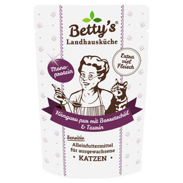 Produktbild von Bettys Landhausküche Känguru pur Katzenfutter - 12 x 100 g