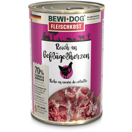 Produktbild von BEWI DOG fleischkost reich an Gefl?gelherzen - 400 g