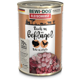 Produktbild von BEWI DOG Fleischkost reich an Geflügel - 6 x 400 g