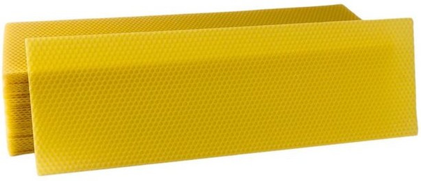 Produktbild von BIENEN SCHMIDT Bienenbeute Mittelwände Dadant "US Honig" 420 x 135 mm Bienenwachs, Dadant "US Honig", 2,5 kg, Wachsplatte sauber gewalzt