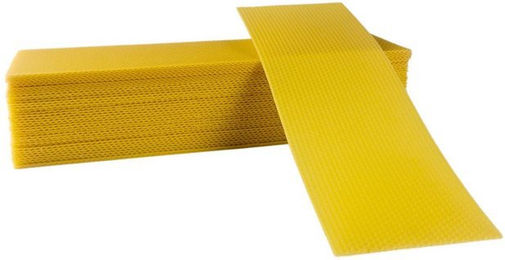 Produktbild von BIENEN SCHMIDT Bienenbeute Mittelwände Deutsch Normalmaß halb 350x100 mm - 7,5 kg