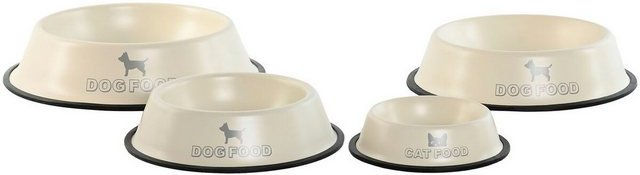 Produktbild von Bigbuy Futternapf für Hunde Home ESPRIT Beige Gummi Metall - 1 l