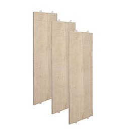 Produktbild von BigDean 3er Set Katzenkratzbrett Eckkratzbrett Wandkratzbrett 80cm