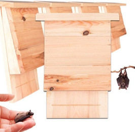 Produktbild von BigDean 5er Set Großer Fledermauskasten aus Massivholz