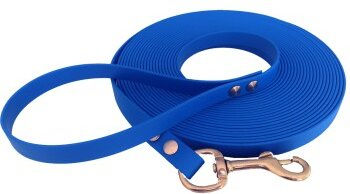 bio-leine Biothane Schleppleine dunkelblau 15 m für Hunde ab 35 kg - 15 m – Bild 1 von 3