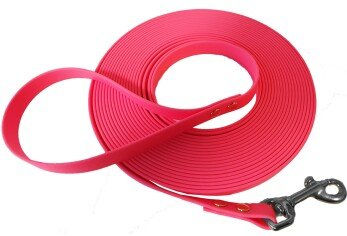 bio-leine Biothane Schleppleine für Hunde ab 35 kg 10 m leuchtend rosa - 10 m – Bild 1 von 3
