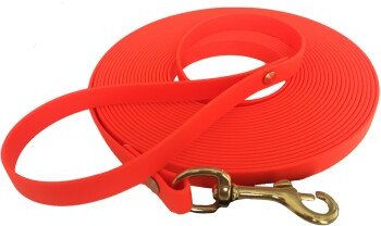 Bio-Leine Biothane Schleppleine für Hunde ab 35 kg 20 m orange - 20 m – Bild 1 von 3